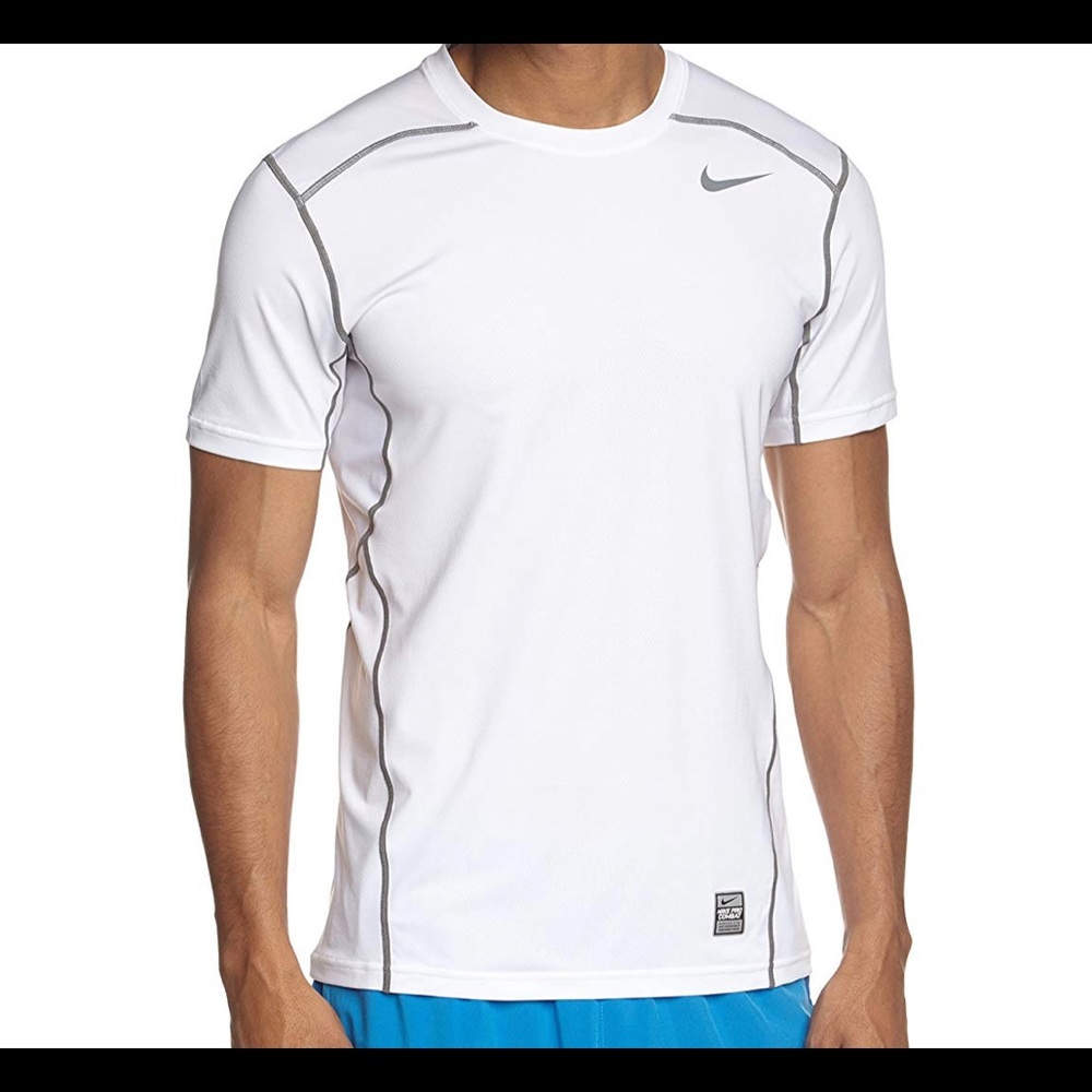 Nike men’s white hypercool short sleeve